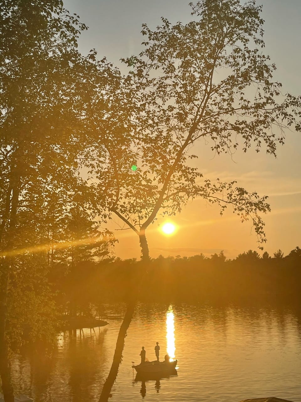 Beautiful evening sunset from the deck!