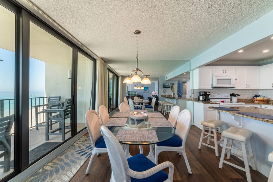 Rainy day?
Enjoy a board game at your beachfront dining room