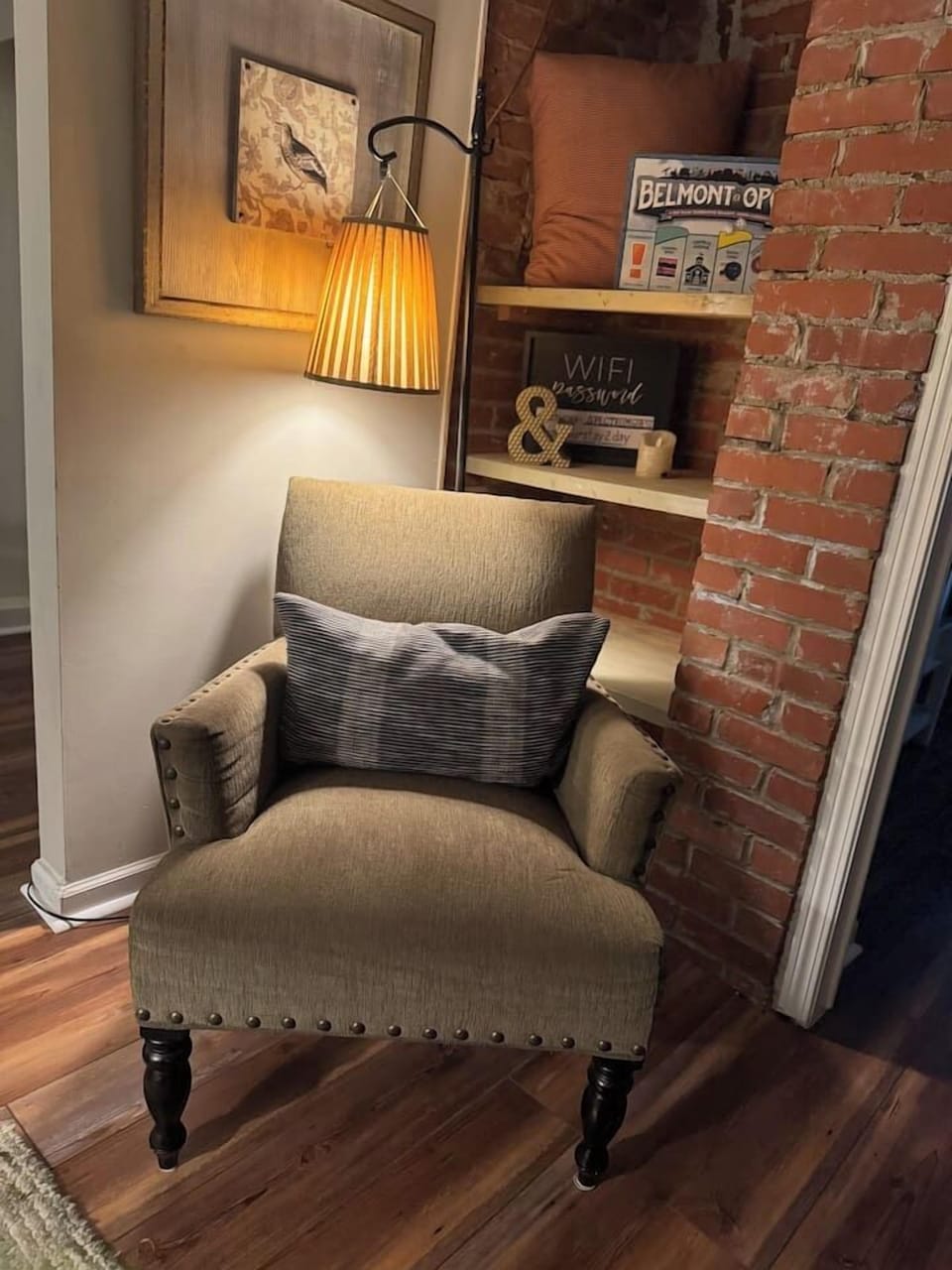 Comfy reading nook!