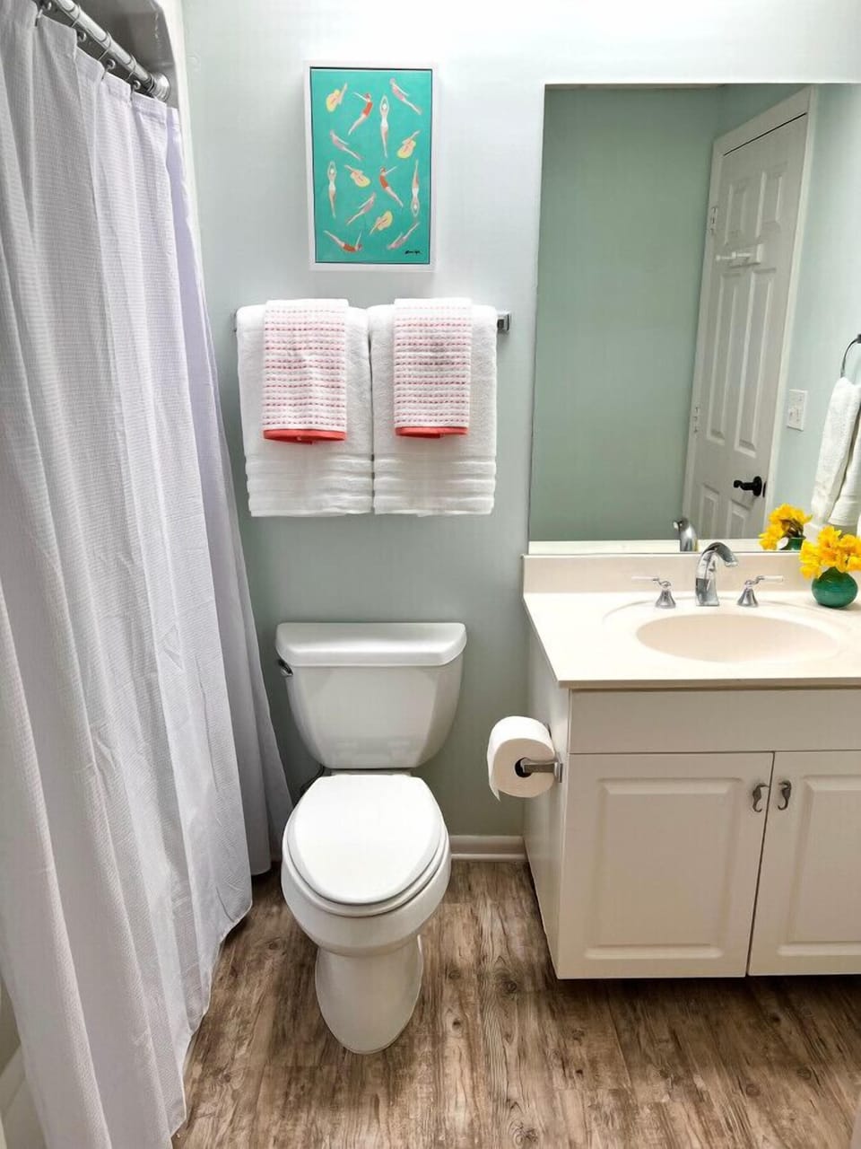 2nd bedroom has ensuite bath.