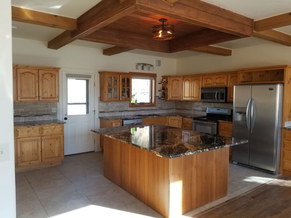 Newly remodeled open concept kitchen