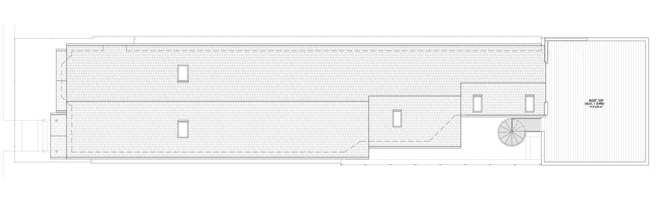 Lower and Rooftop Deck Floor Plan