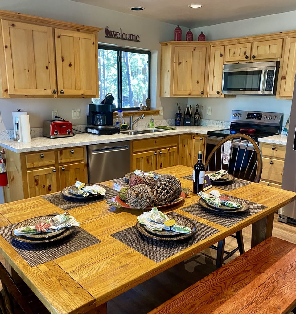 Fully equipped kitchen.  Just bring your own food and drinks.  