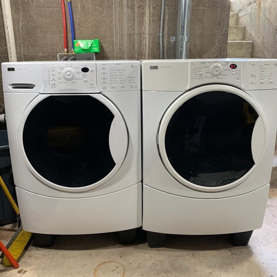 Laundry room , shared space between main home and casita 