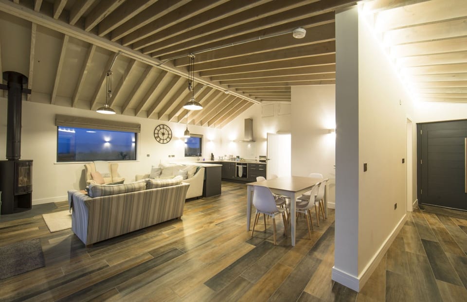 Dorset Eco Retreats, Ansty: One of the spacious living areas