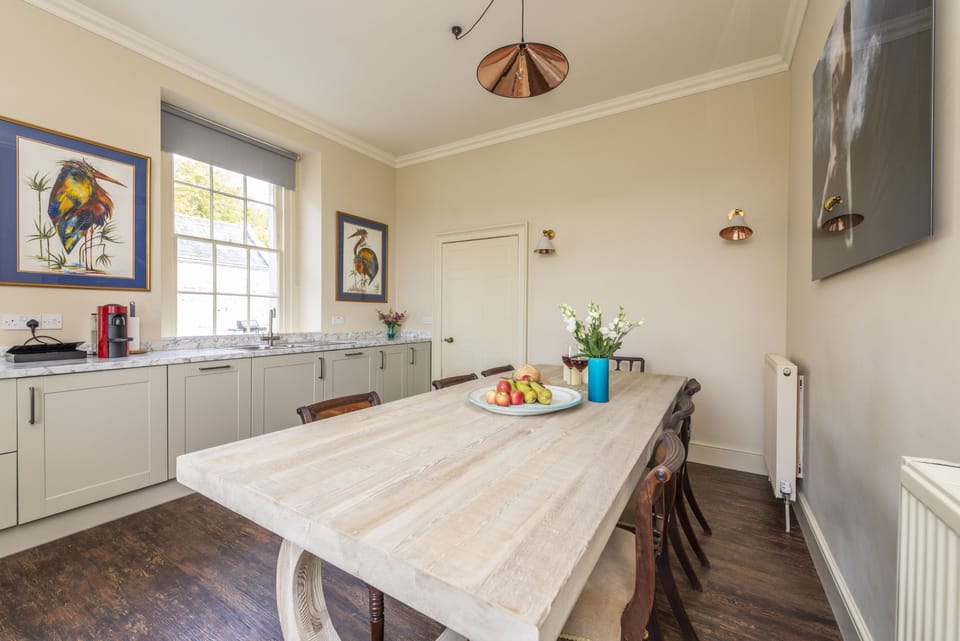 The Courtyard House ground floor: The dining kitchen