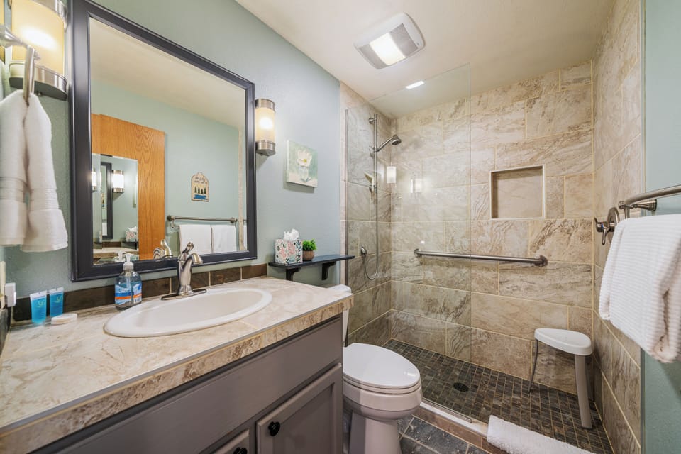 Guest Bathroom with walk-in shower