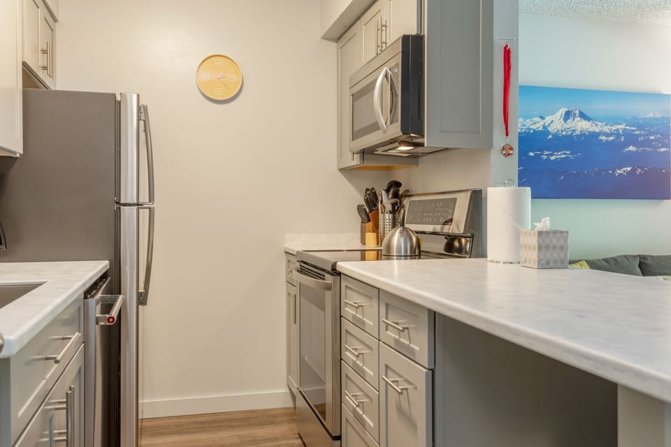 New cabinets, Quartz countertops and premium appliances