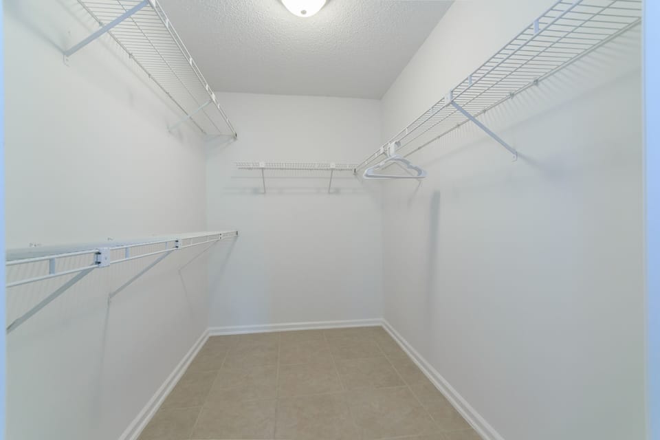 Master bedroom Huge walk-in closet.