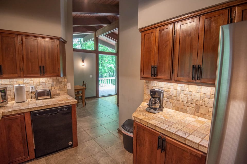 Coffee maker & dishwasher, of course...