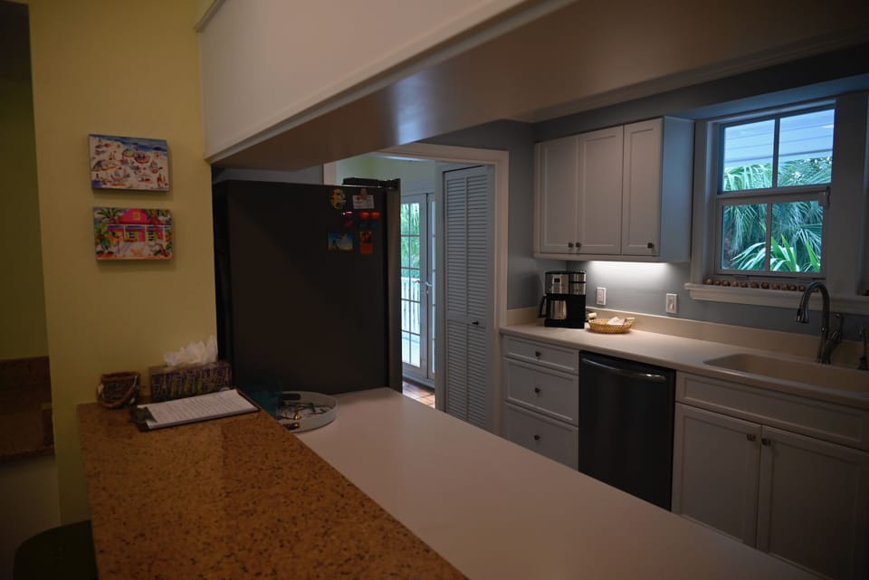 Kitchen from bar area