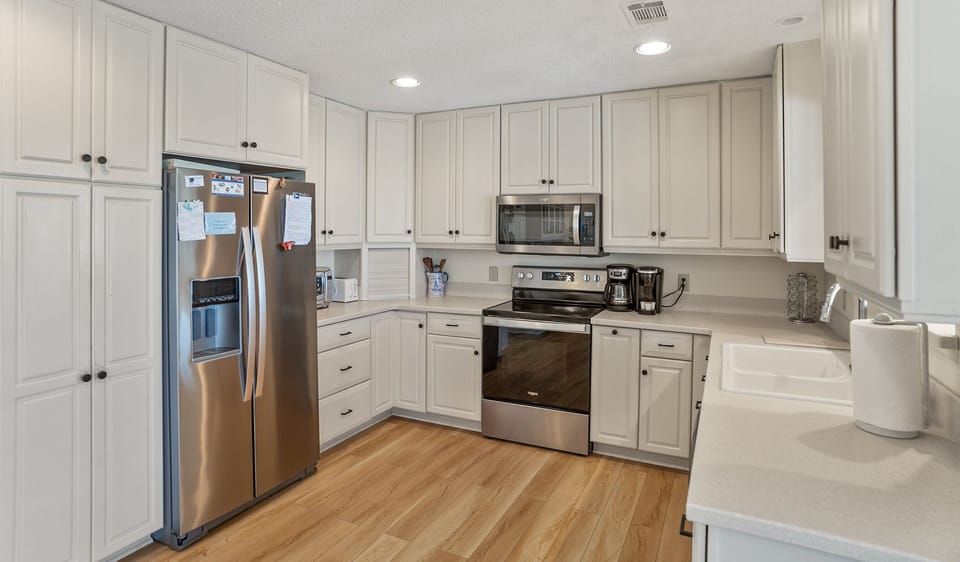 Kitchen with new appliances