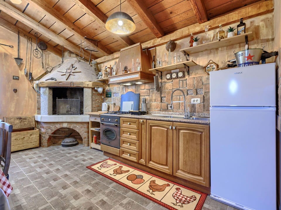 Wood, Furniture, Home, Wood Stain, Ceiling, Cottage, Hardwood, Chair, Log Cabin, Kitchen