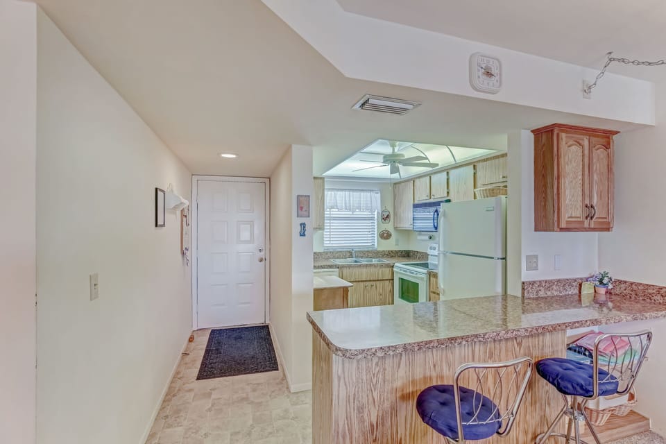 Entrance to unit
