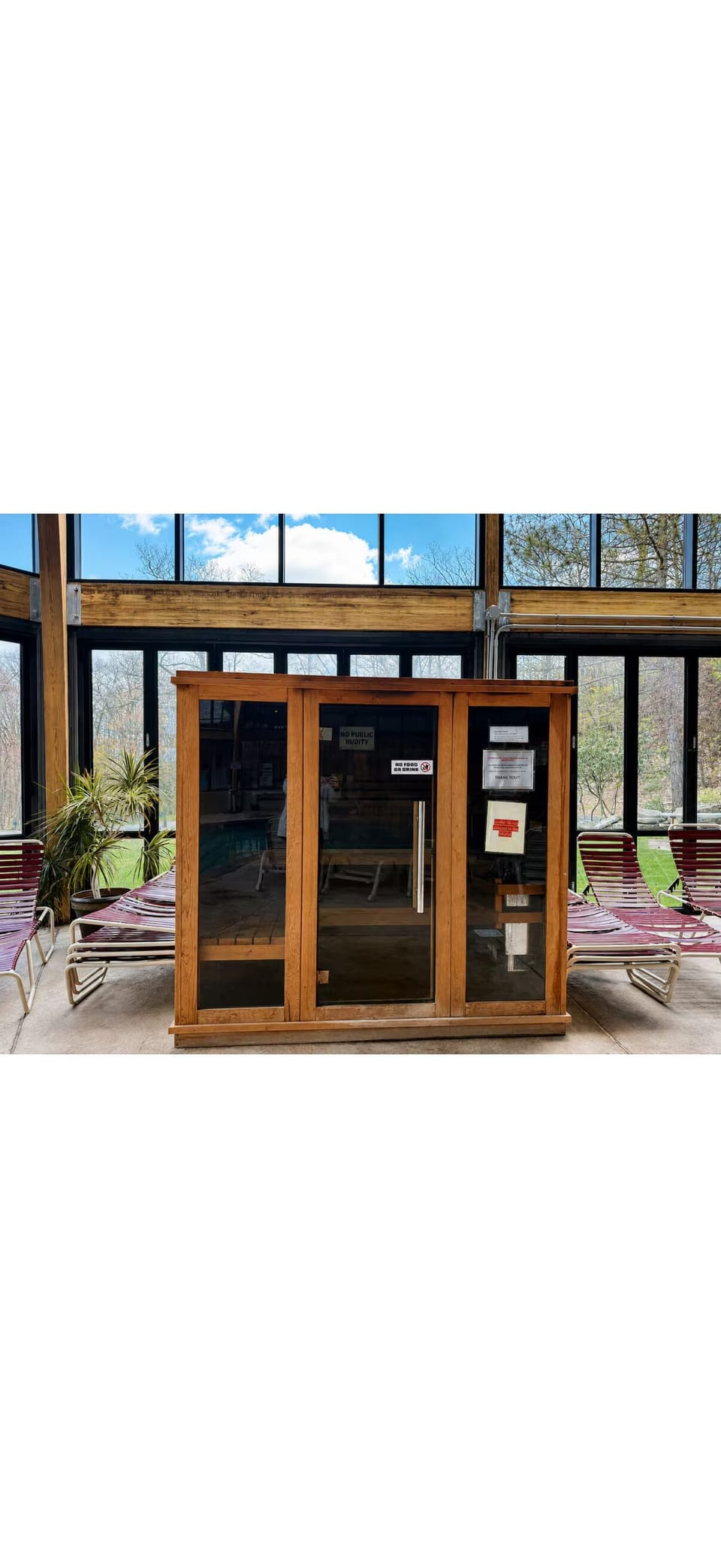 Sauna at the clubhouse 