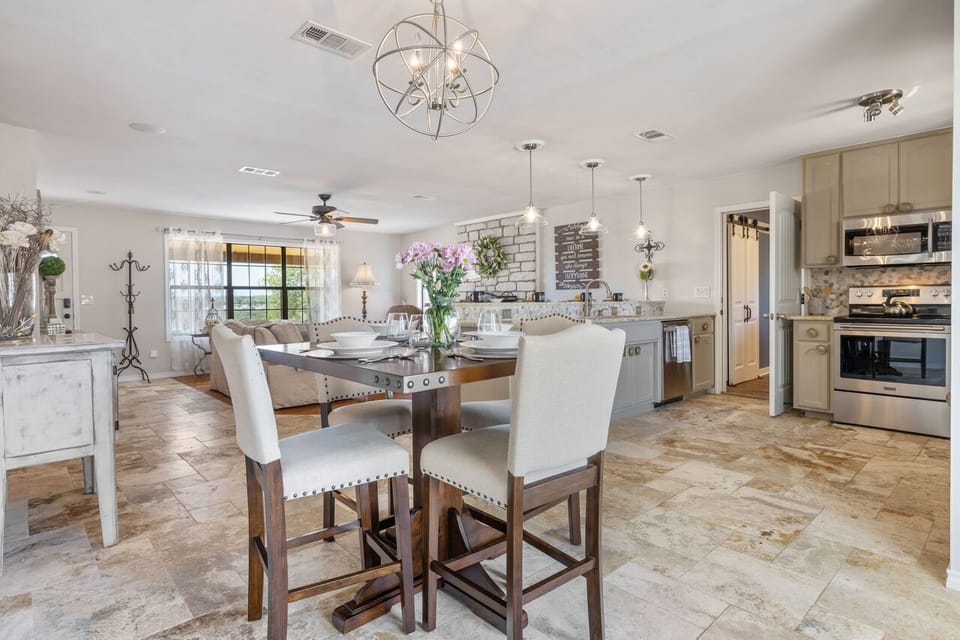 Large Open Kitchen/ Living & Dining