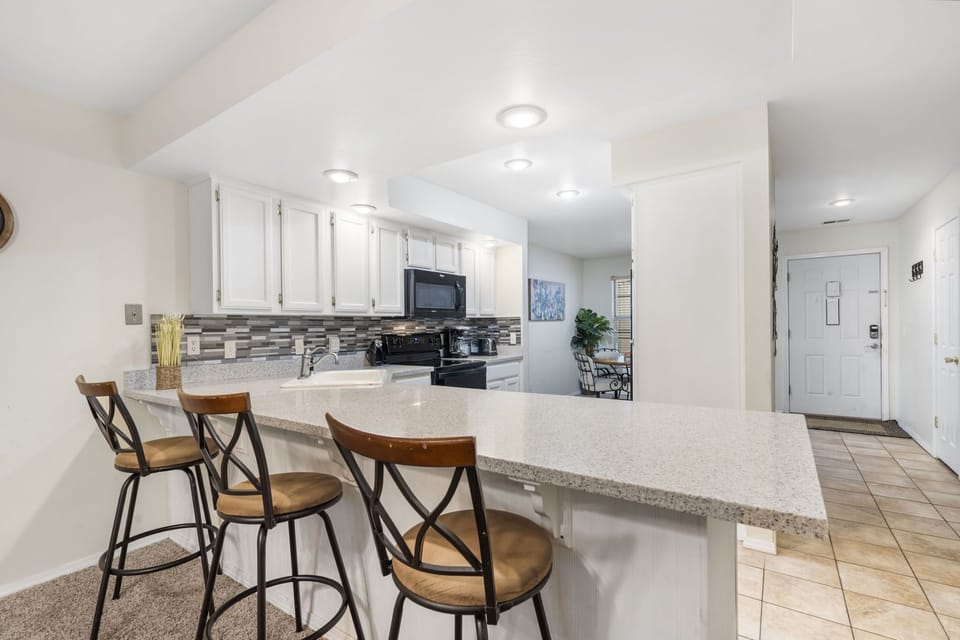 Full Kitchen with Extra Bar Seating