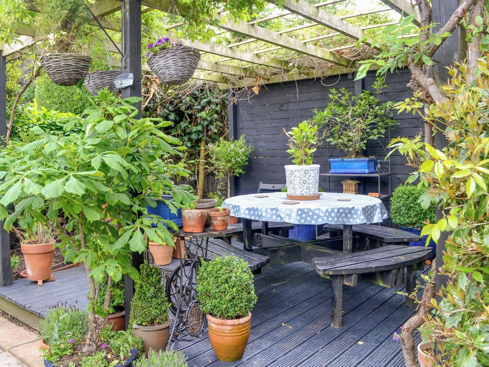 Sitting-out-area | 5 Church Square, Rigg, near Gretna Green