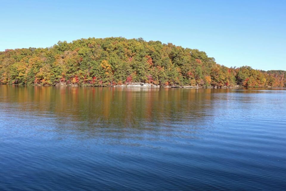 the lake's "jump rock"