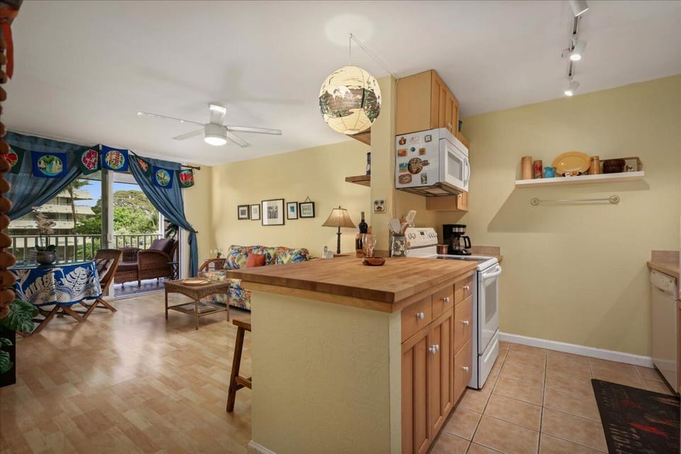 Well-appointed kitchen with everything you need for preparing meals during your stay.