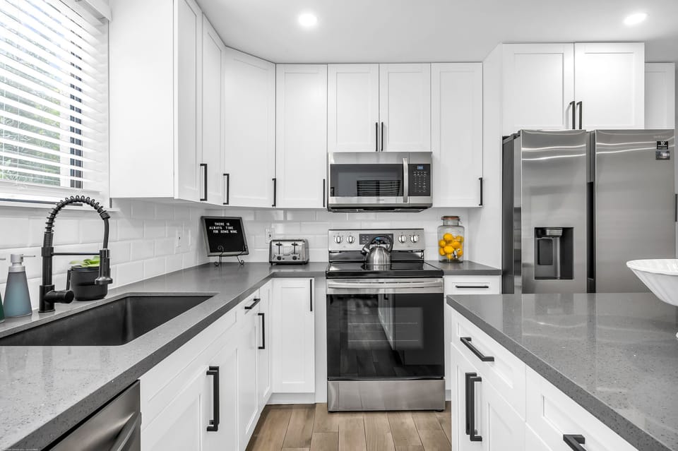Kitchen is fully stocked and ready for meal prep!