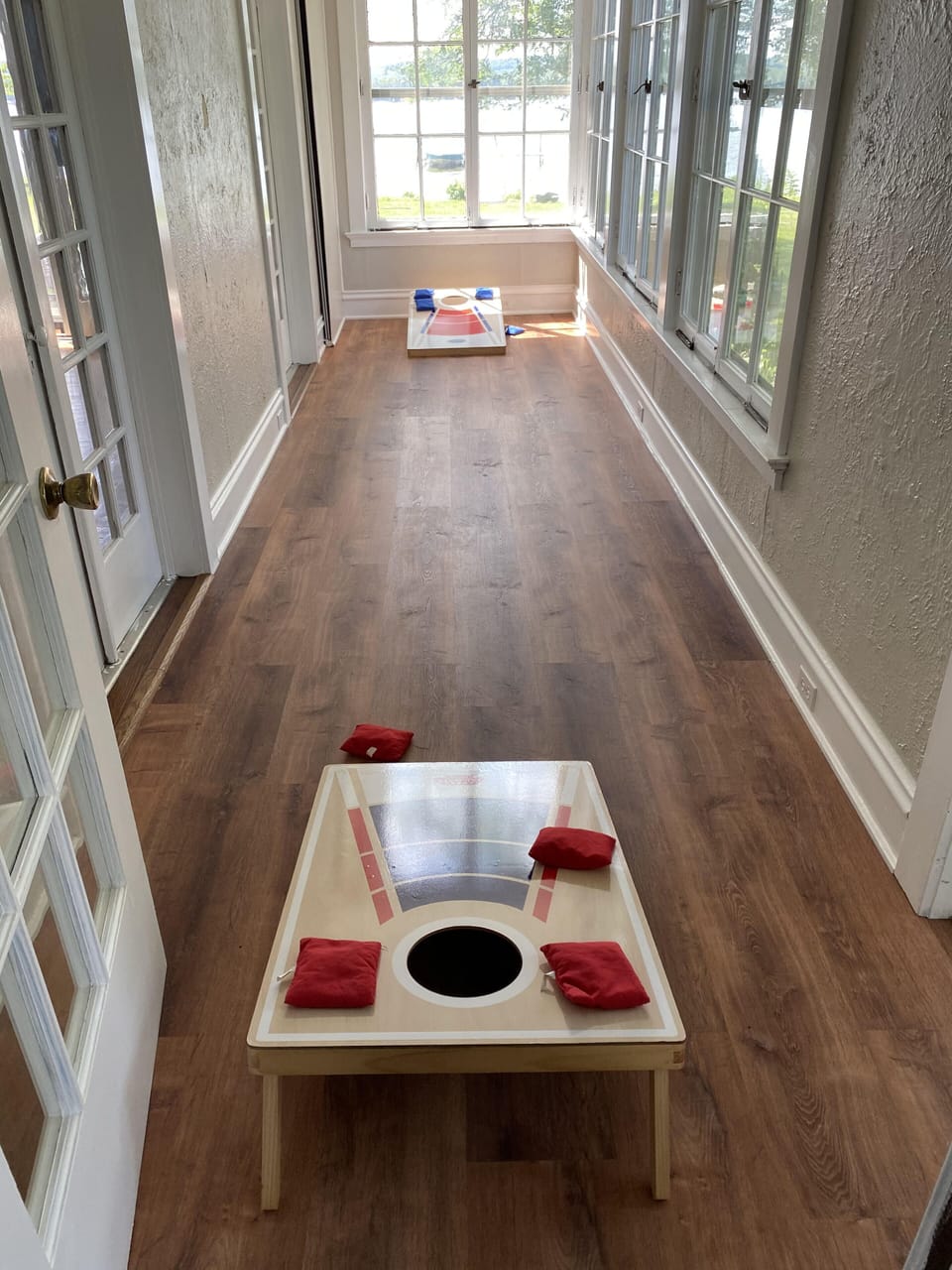 1st floor sun porch - great for lounging and games on rainy days!