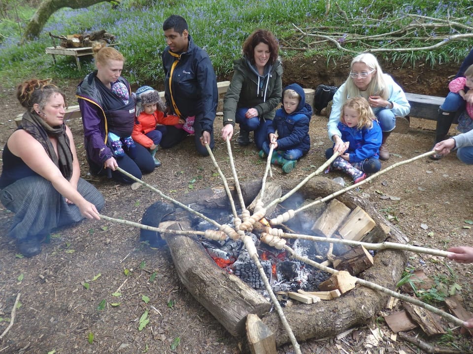 Woodland Adventures baking bread