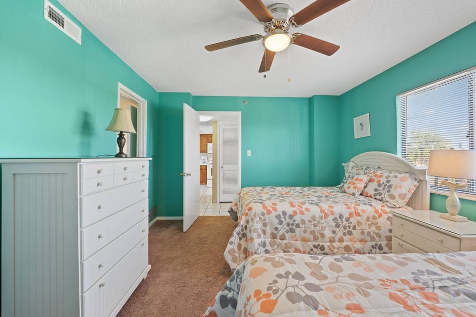 Bright and cheery bedroom