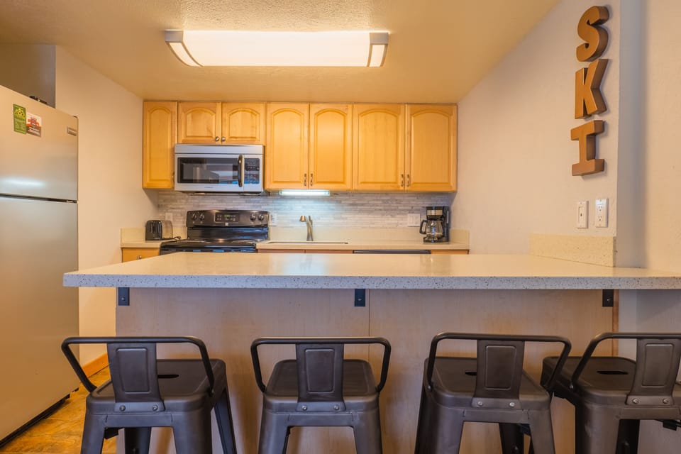 Bar stool seating area