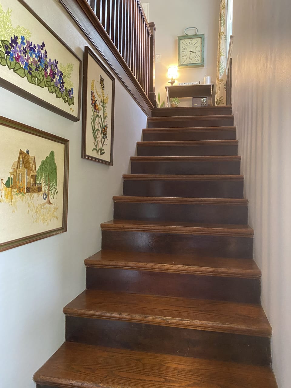 Collection of vintage crewel art