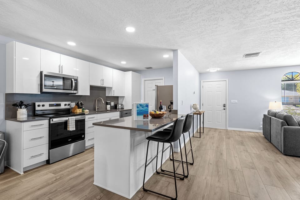 Open Concept Kitchen & Living Room