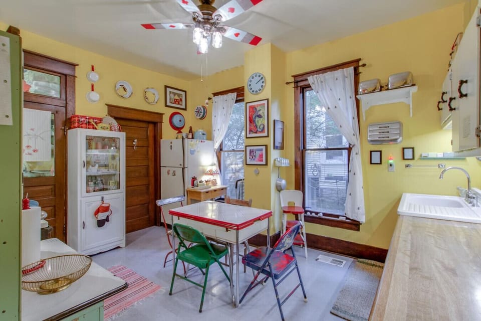Start the day at the cheery breakfast table tucked beside a sunny window.
