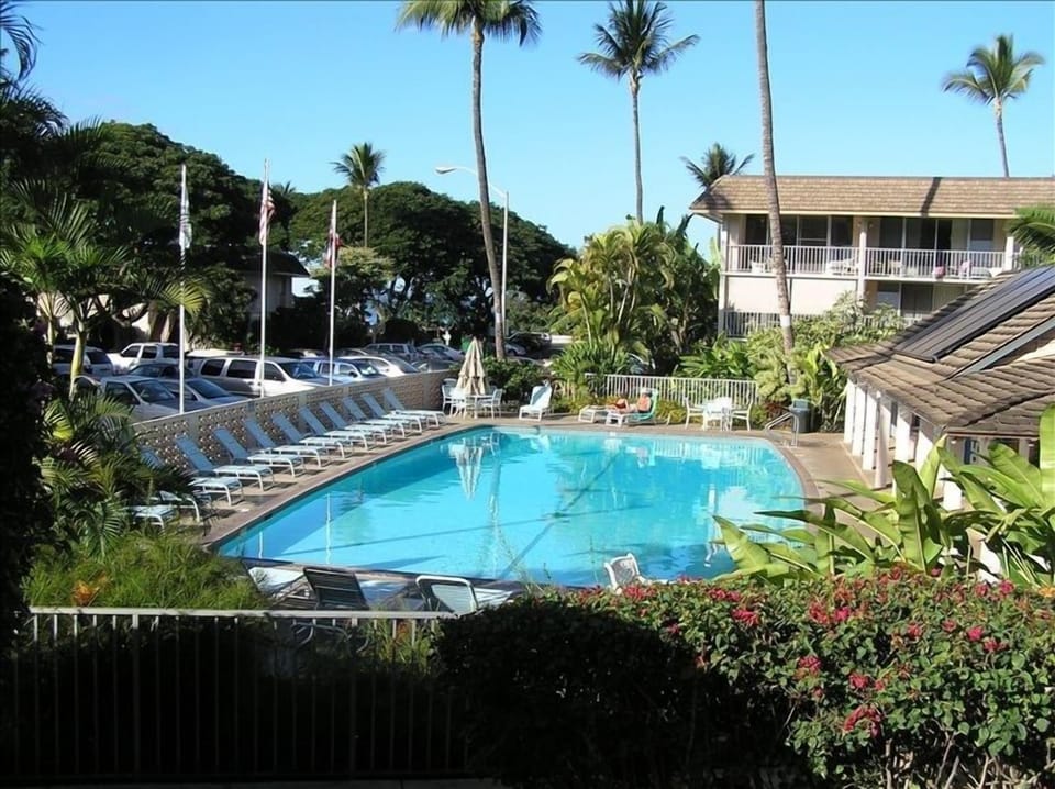 Beautiful pool is onsite.