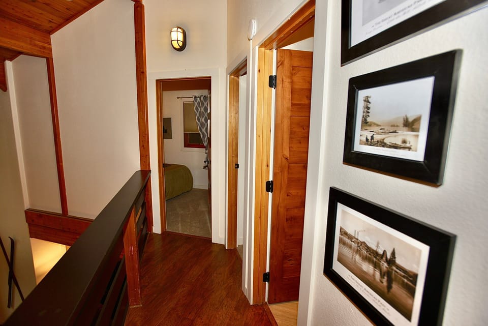 Upper level bedroom entrances
