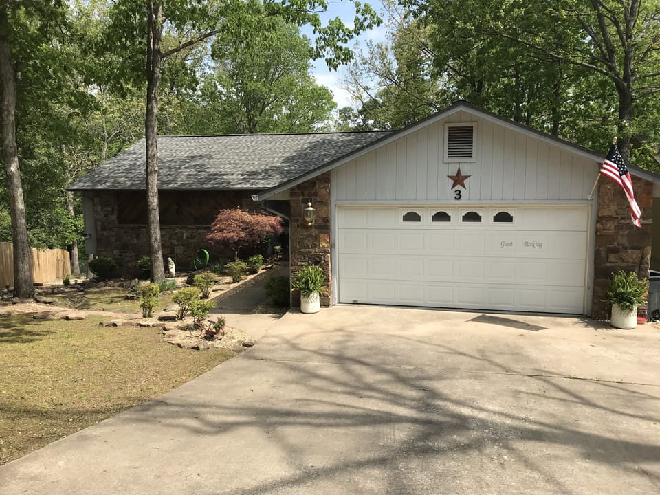 The rental space is in the lower level of this beautiful home.  