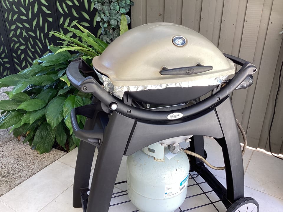 Our barbecue is available on request. I even volunteer to clean up.