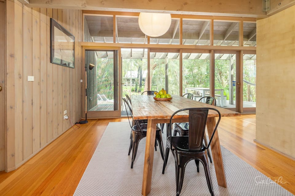Dining area leading to the back deck 