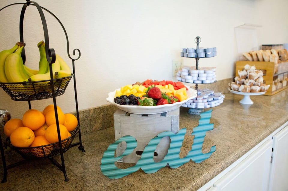 Indulge in fresh fruit and sweet bites to energize your day