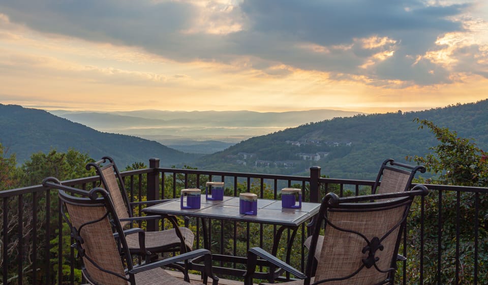 Relax with your morning coffee while watching the sunrise.