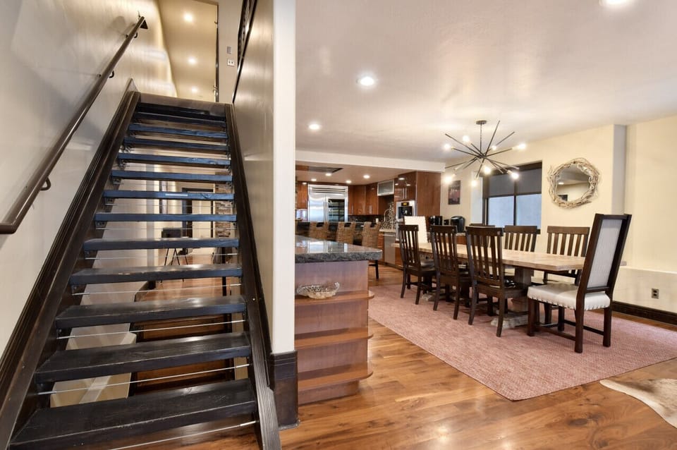 Staircase to 3rd Level Loft; The Dining Room is on the Main Level. (2nd)