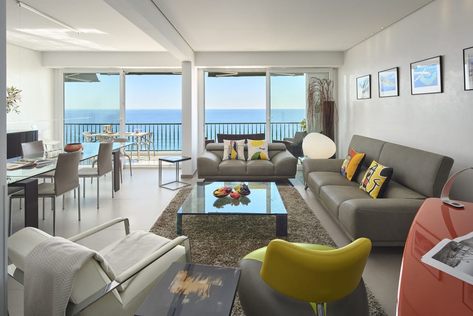 Spacious and comfortable living area.