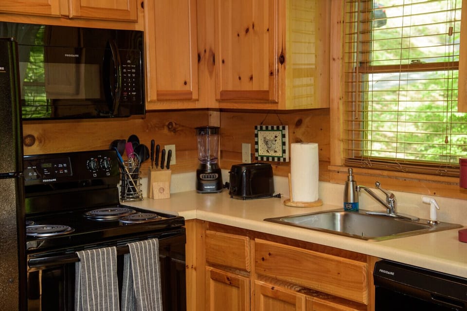Fully stocked kitchen