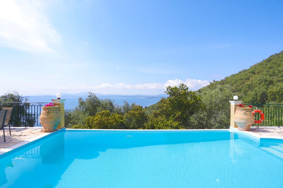 Infinity pool with serene views