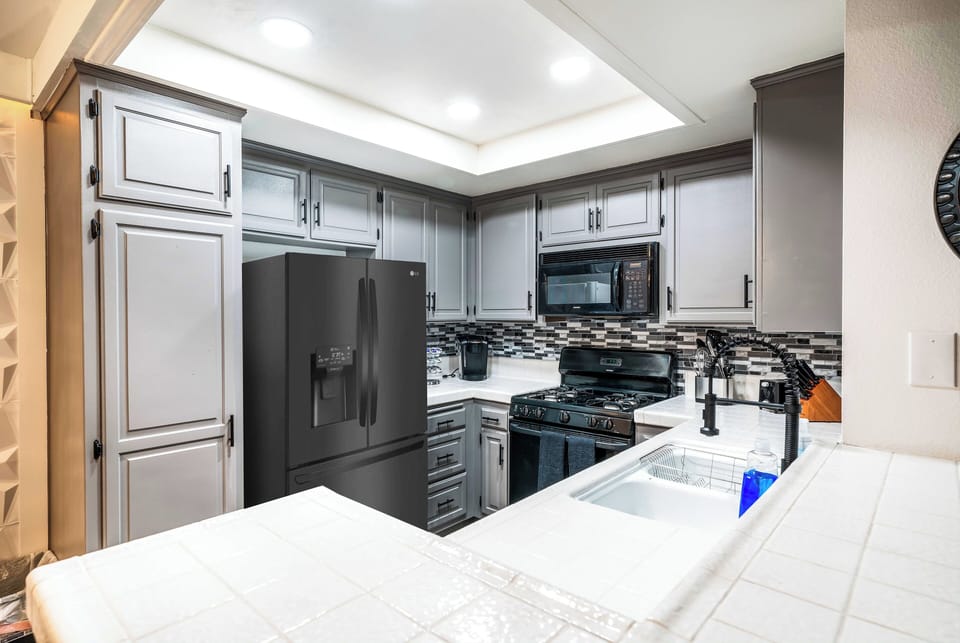 Cook up all your favorites in the chef-friendly kitchen