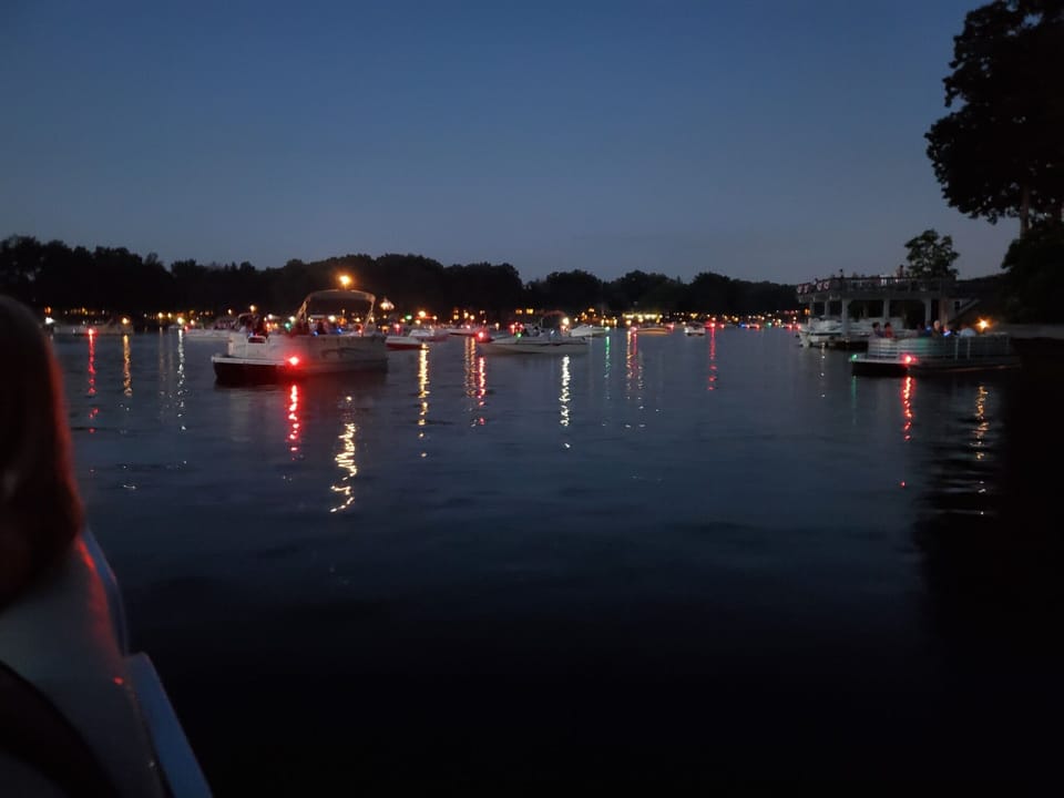 July 4th boat parade and fireworks