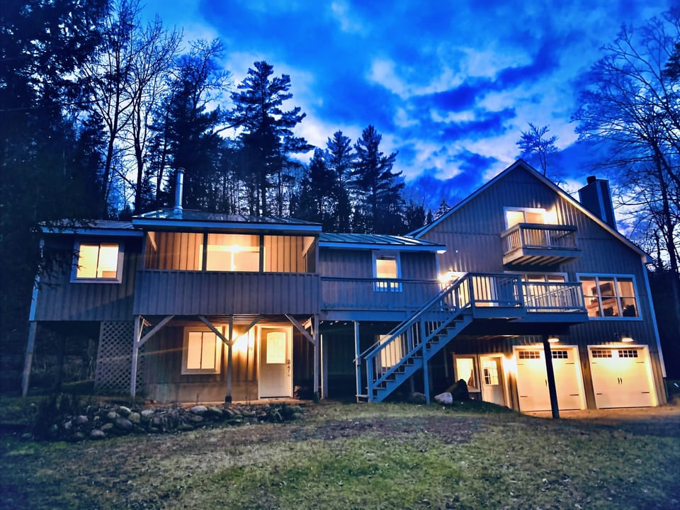 Front of home (late fall sunset)