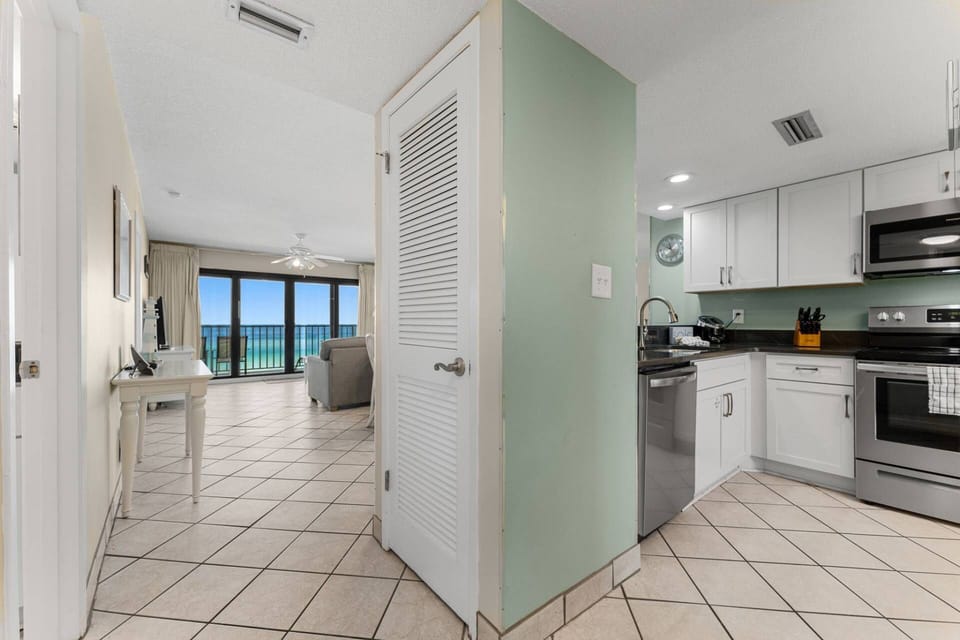 Open layout with beach views