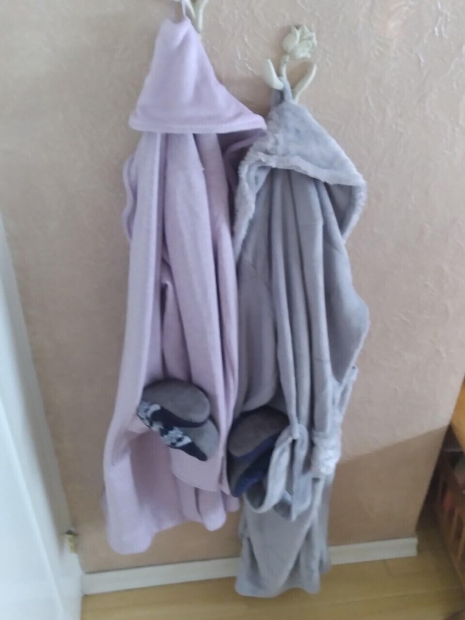 Robes and slippers for 2