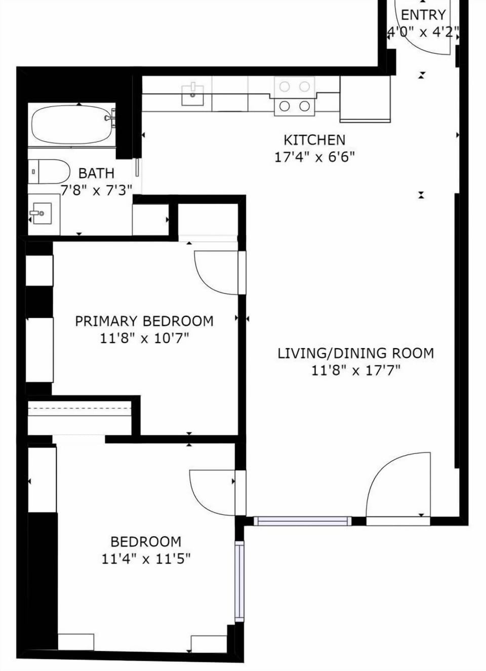 An easy open layout make this home ideal for couples, friends or a small family.