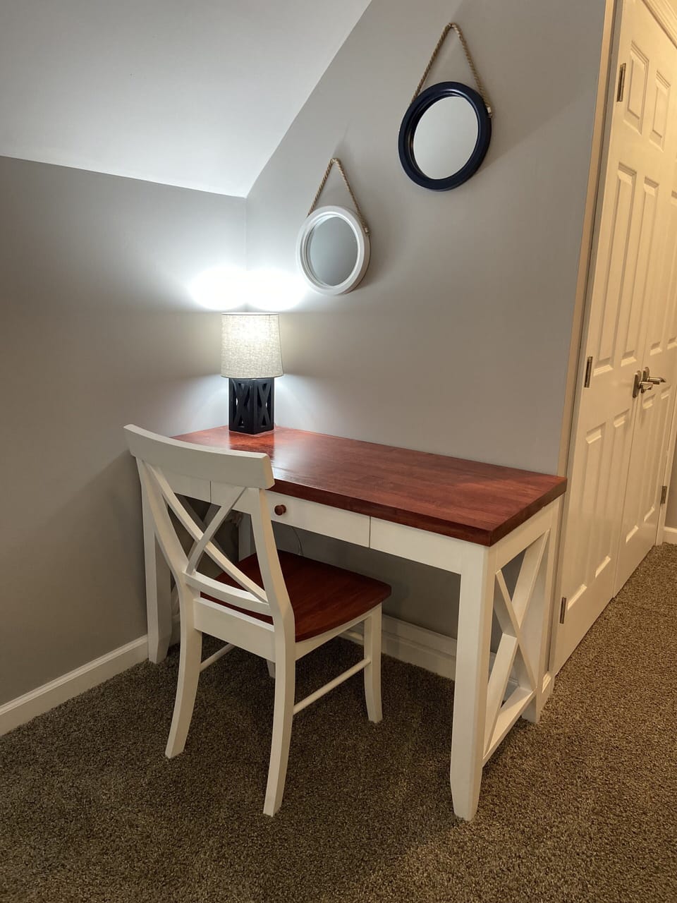 Whether on vacation or working remote…guests have WiFi and desk to work from.